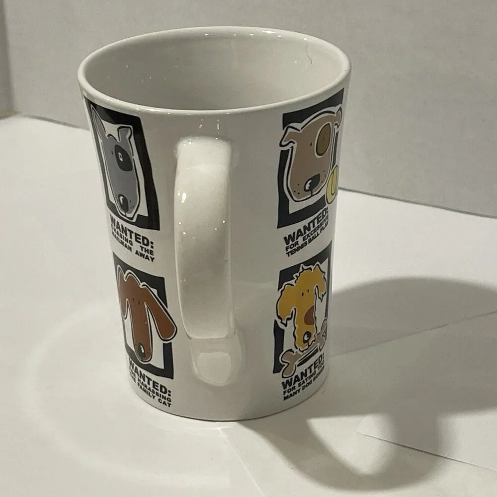 Large‎ Illustrated DOG MUG SHOTS Funny 